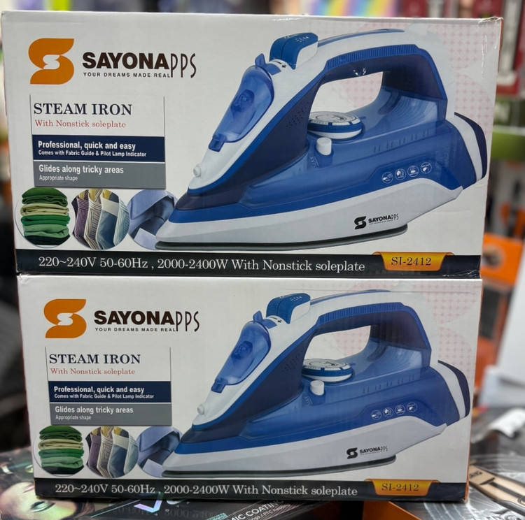 اتو بخار سایونا مدل 2412- 2000SI وات بخار انفجاری قدرتمند