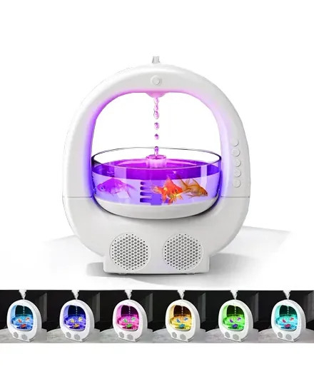 آکواریوم هوشمند چندکاره با بخور، نورپردازی و اسپیکرمدلy11