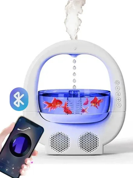 آکواریوم هوشمند چندکاره با بخور، نورپردازی و اسپیکرمدلy11