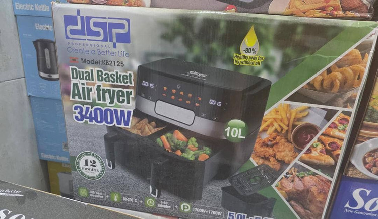 سرخکن دو قلو 10لیتری بدون روغن DSP مدل KB2125