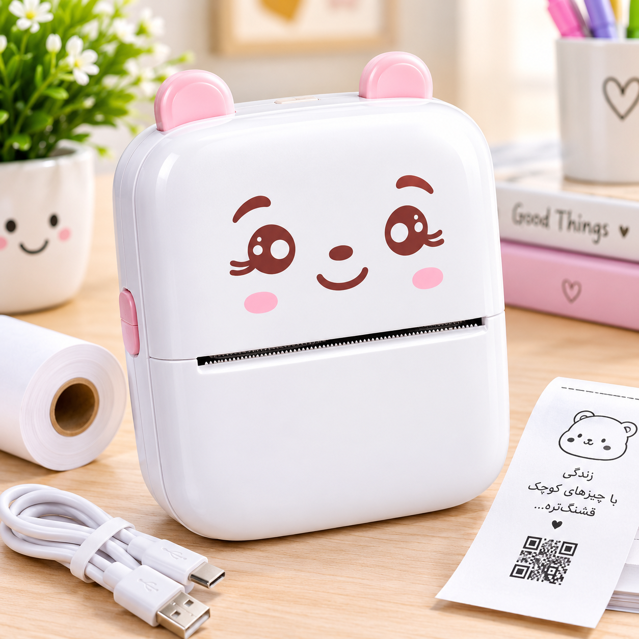 پرینتر لیبل‌زن حرارتی قابل حمل شارژی Mini Printer | پرینتر جیبی بلوتوثی