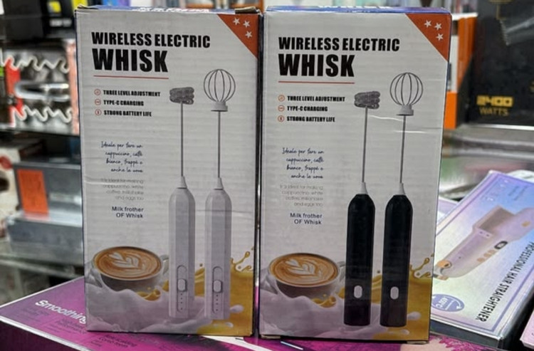 همزن برقی شارژی و کفساز شیر Wireless Electric Whisk دو سری با ۳ سرعت و شارژ Type-C