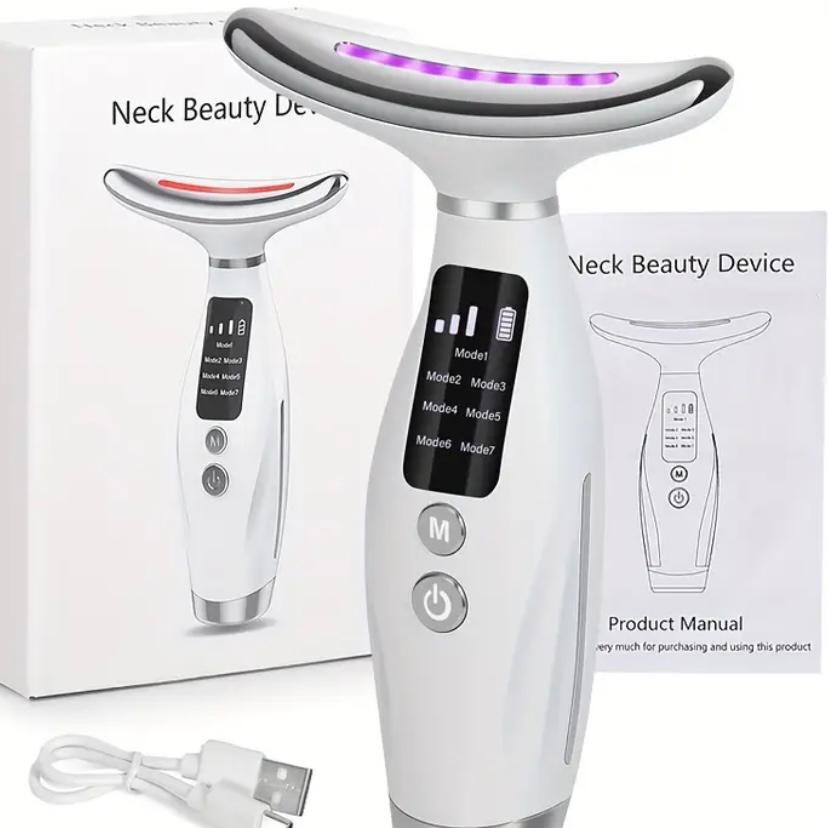 ماساژور لیفت صورت مدل  Neck Beauty Device دارای 7نوردرمانی