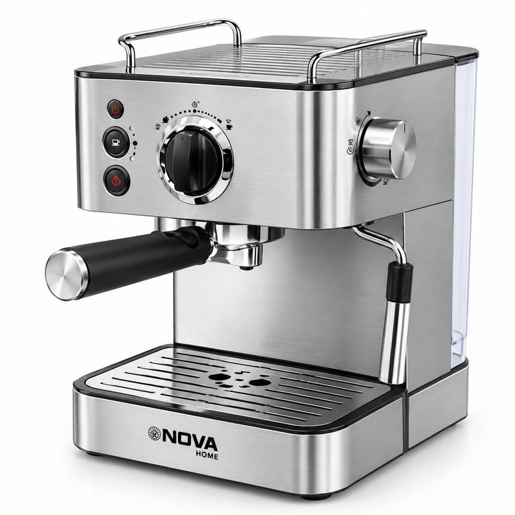 اسپرسوساز نوا NCM-140EXPS توان 1000 وات، فشار 15 بار، بدنه استیل